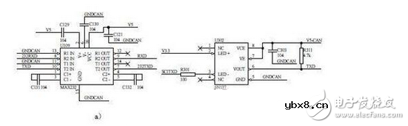 I2C与串口通信模块电子电路设计