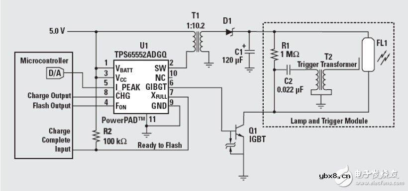 采用TPS65552A的驱动便携式相机闪光灯电路设计