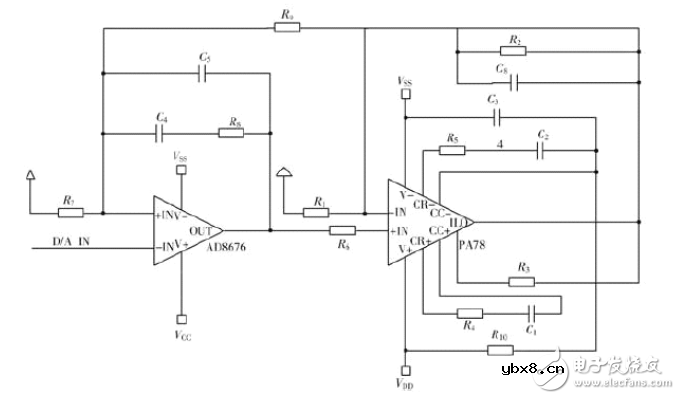 采用ARM高分辨率压电陶瓷D/A电路设计