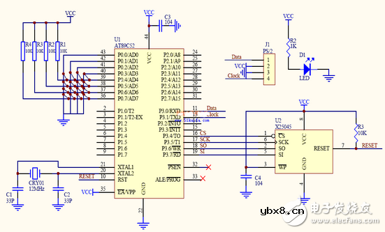 一种嵌入式PC非标准键盘电路设计