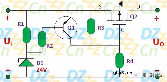 稳压二极管在过压保护电路中的应用