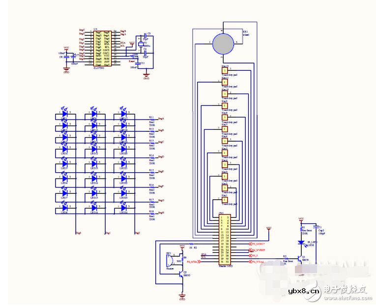 基于瑞萨触摸按键型遥控器设计（原理图+源代码+详细设计说明等）