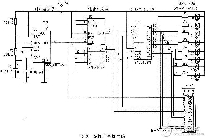 花样广告灯电路设计