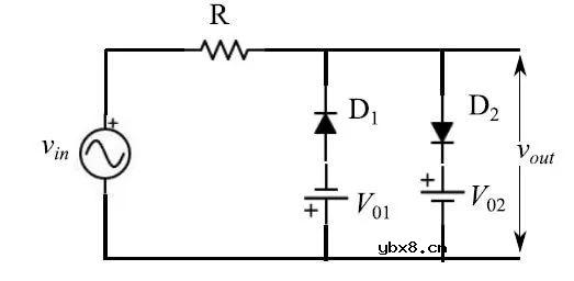 怎样使用稳压二极管构建一个输出信号近似为方波的电路？