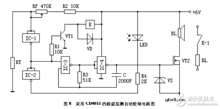 采用CD4011的超温监测自动控制电路设计
