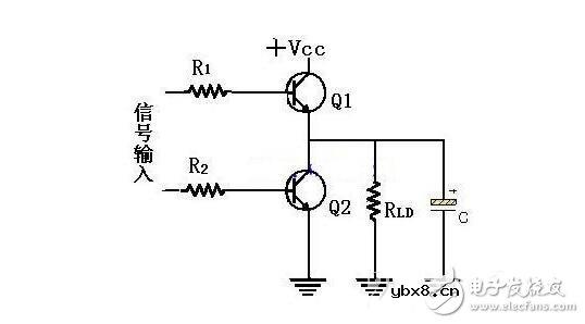 三极管开关电路改进接法电路图