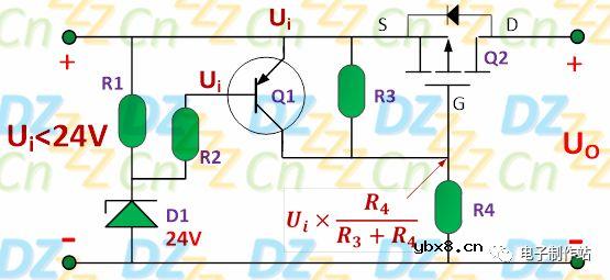稳压二极管在过压保护电路中的应用