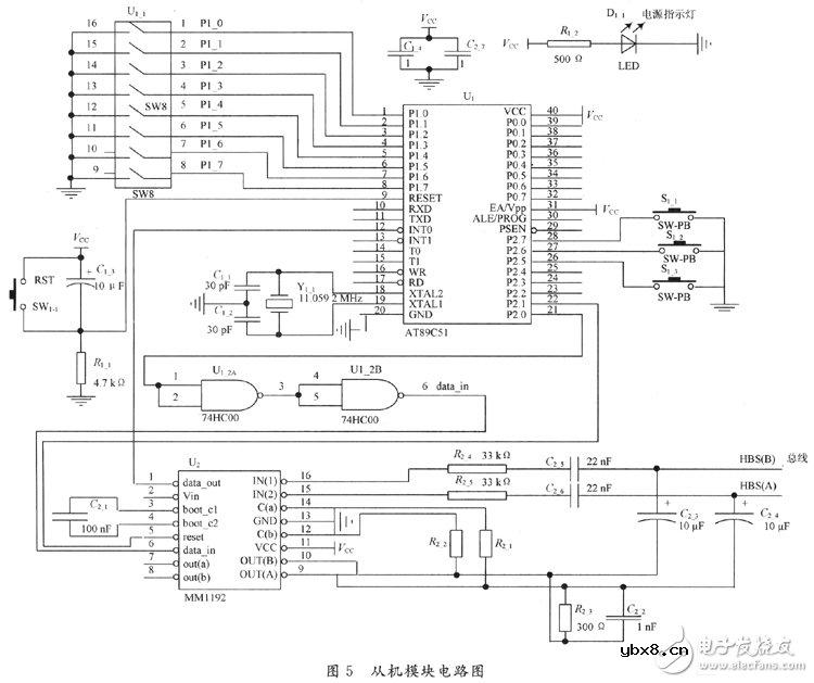 基于HBS协议的智能家居控制系统电路设计