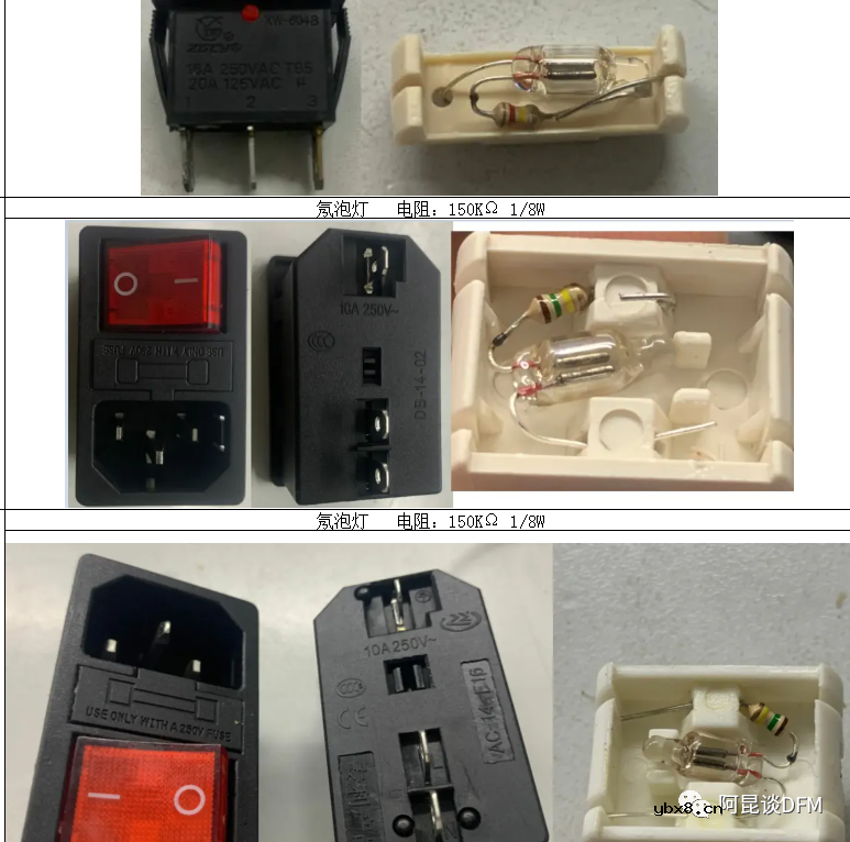 关于带灯电源开关里面用的发光二极管批示灯的问题解答