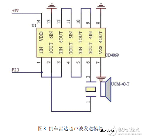 解读MSP430F2274单片机设计的倒车雷达系统电路