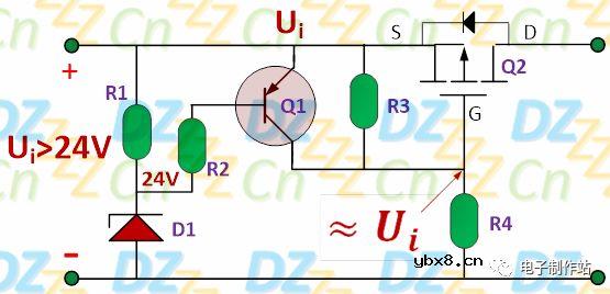 稳压二极管在过压保护电路中的应用