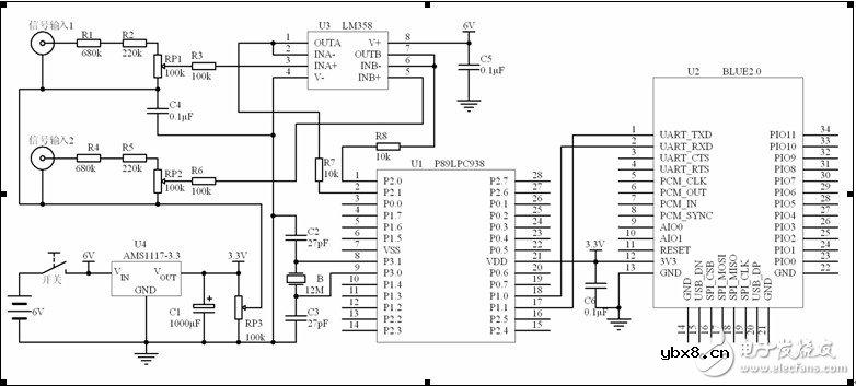 解读智能蓝牙虚拟示波器系统整体电路设计