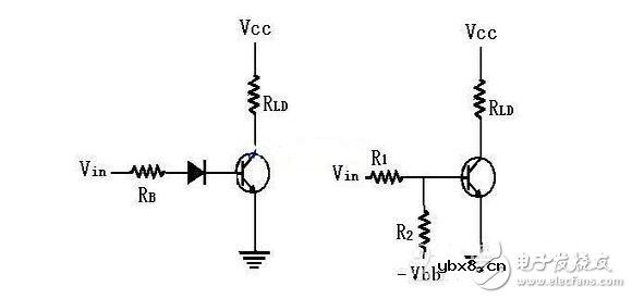 三极管开关电路改进接法电路图