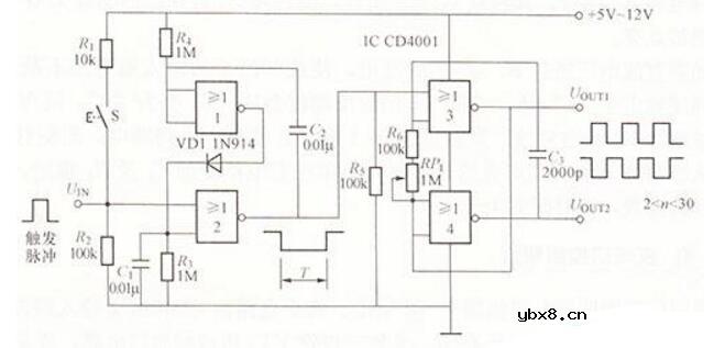高压脉冲发生器电路图大全（六款等效电路/电子灭虫灯/脉冲发生器产生）