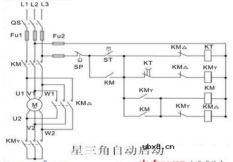 星三角降压启动电气原理图画法大全
