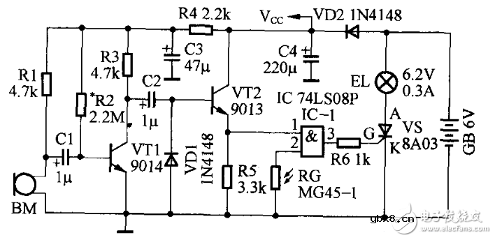 声控开关电路设计汇总（八款设计电路原理详解）