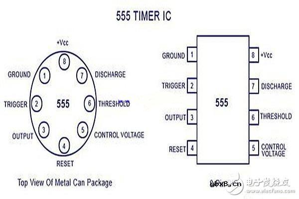 555定时器引脚图及功能表