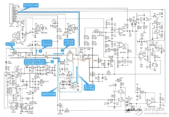 电磁炉电流检测电路图大全（LM358/电流检锅/电流互感器检测电路图详解）