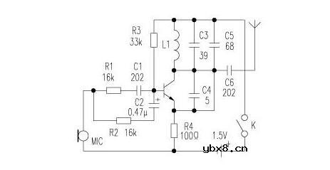1.5v电池无线话筒制作（六款无线话筒电路图制作）