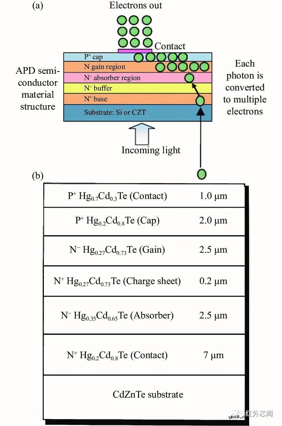 碲镉汞光子计数型线性雪崩探测器