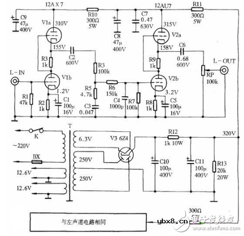 电子管音调电路图大全（六款电子管音调电路原理图详解）