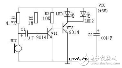 声控闪光灯电路图大全（驻极体电容器话筒/高压闪光灯）