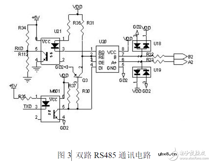 ATmega128的16路遥控单元电路分析