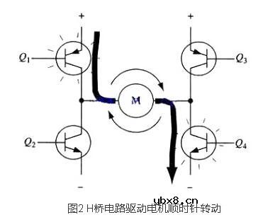 mos管h桥电机驱动电路图
