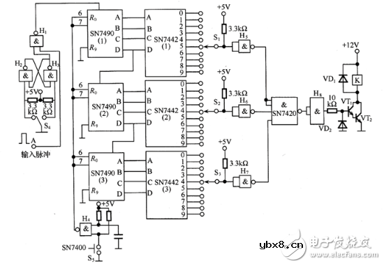 脉冲计数器电路图大全（六款脉冲计数器电路设计原理图详解）