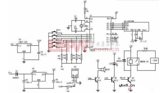 数码管显示温控电路图大全（六款模拟电路设计原理图详解）