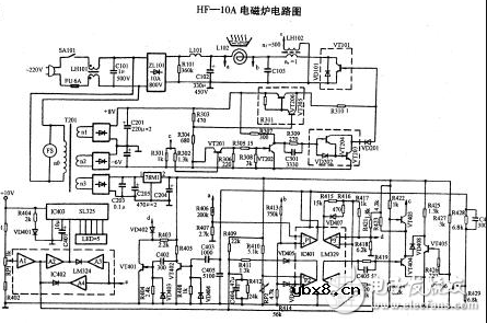 美的电磁炉电路图大全（六款美的电磁炉电路设计原理图详解）