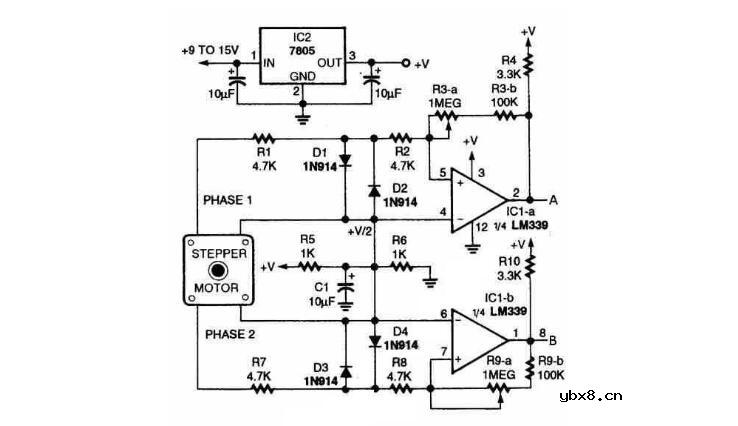 步进电机驱动电路图大全（六款二相步进电机/三相反应式/LT2221驱动电路）
