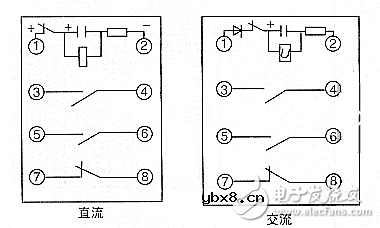 8脚继电器接线图（图文详解）