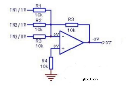 反相加法器电路与原理
