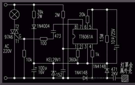 单向可控硅最筒单电路图大全（四款模拟电路设计原理图详解）