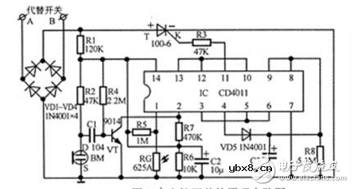 声光控延时开关cd4011