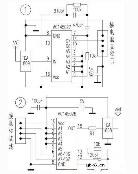无线鼠标电路是如何工作的