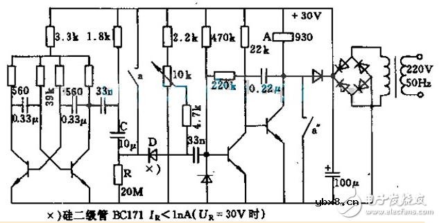 继电器开关电路图大全（光控开关电路/时间继电器/单稳触发电路）