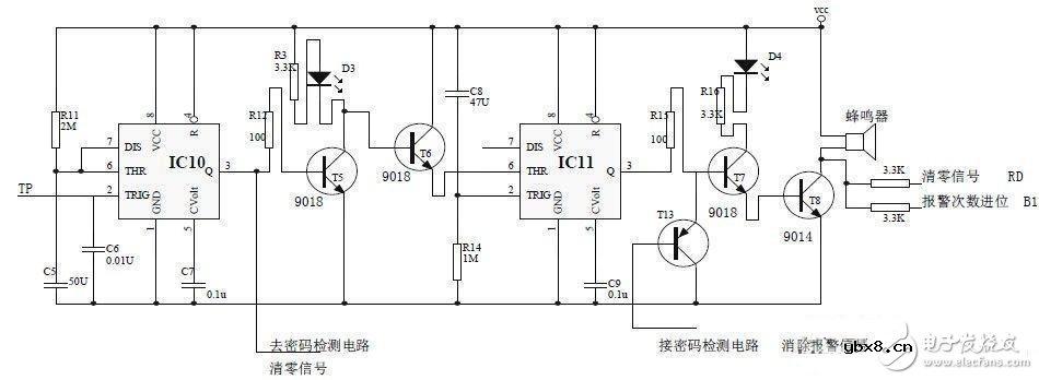 电子密码锁555单稳态电路设计攻略