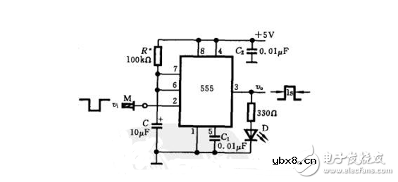 555内部电路结构与万用表测试555芯片的性能