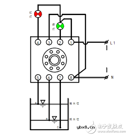 液位继电器排水接线图（图文详解）