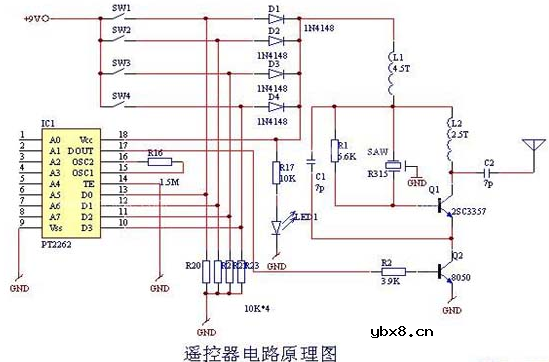 wifi遥控开关电路图大全（三款模拟电路设计原理图详解）