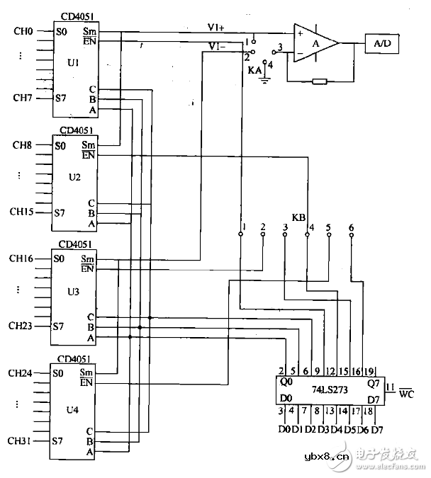 电路图分享_模拟多路开关扩展电路