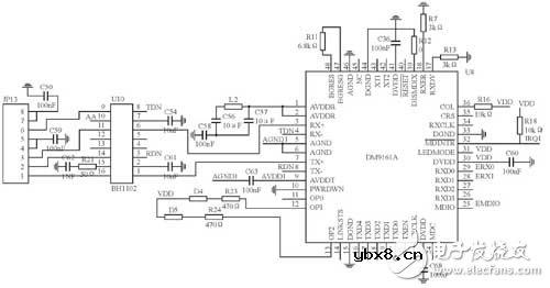 解读CO2128以太网信号转换系统电路设计方案