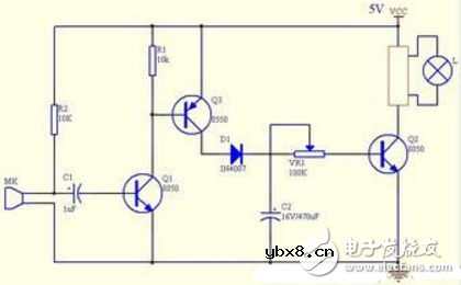 居民楼道声控电路图（六款声控电路原理图详解）