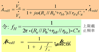 三极管基本放大电路的频率响应