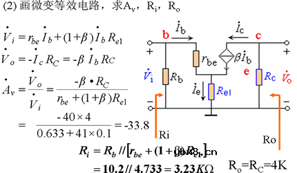 基本共射极放大电路电路分析