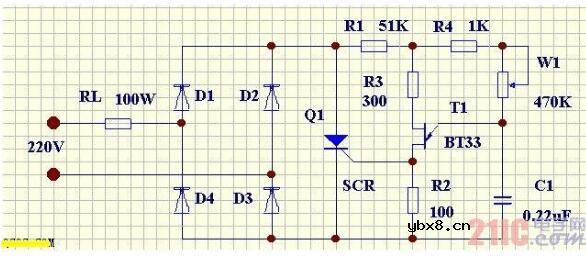 单向可控硅最筒单电路图大全（四款模拟电路设计原理图详解）
