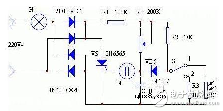 光敏电阻光控灯电路图大全（太阳能/晶闸管/光控开关）