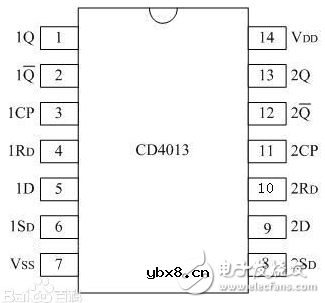 基于CD4013单键触发台灯的设计